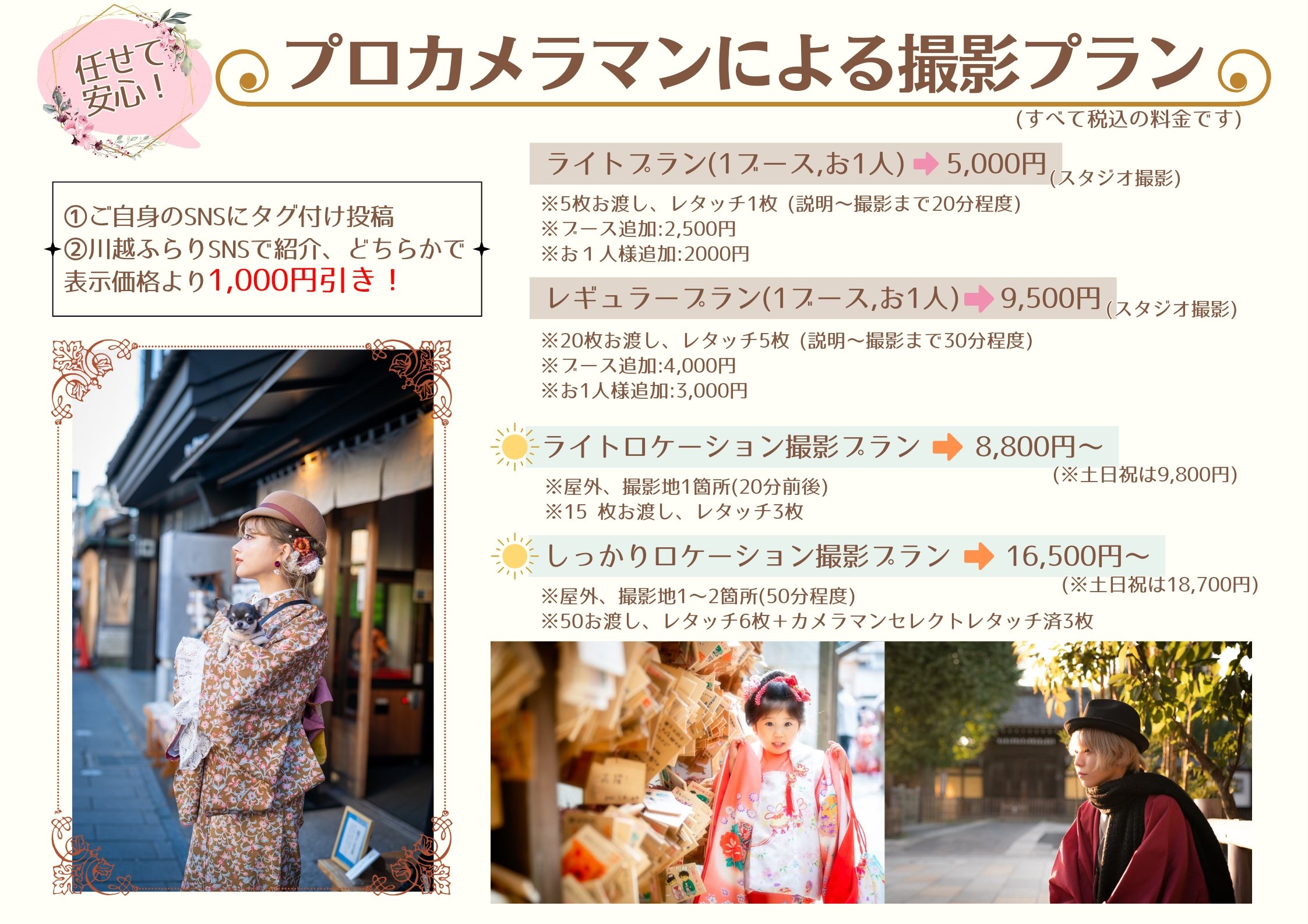 プロカメラマン撮影プラン